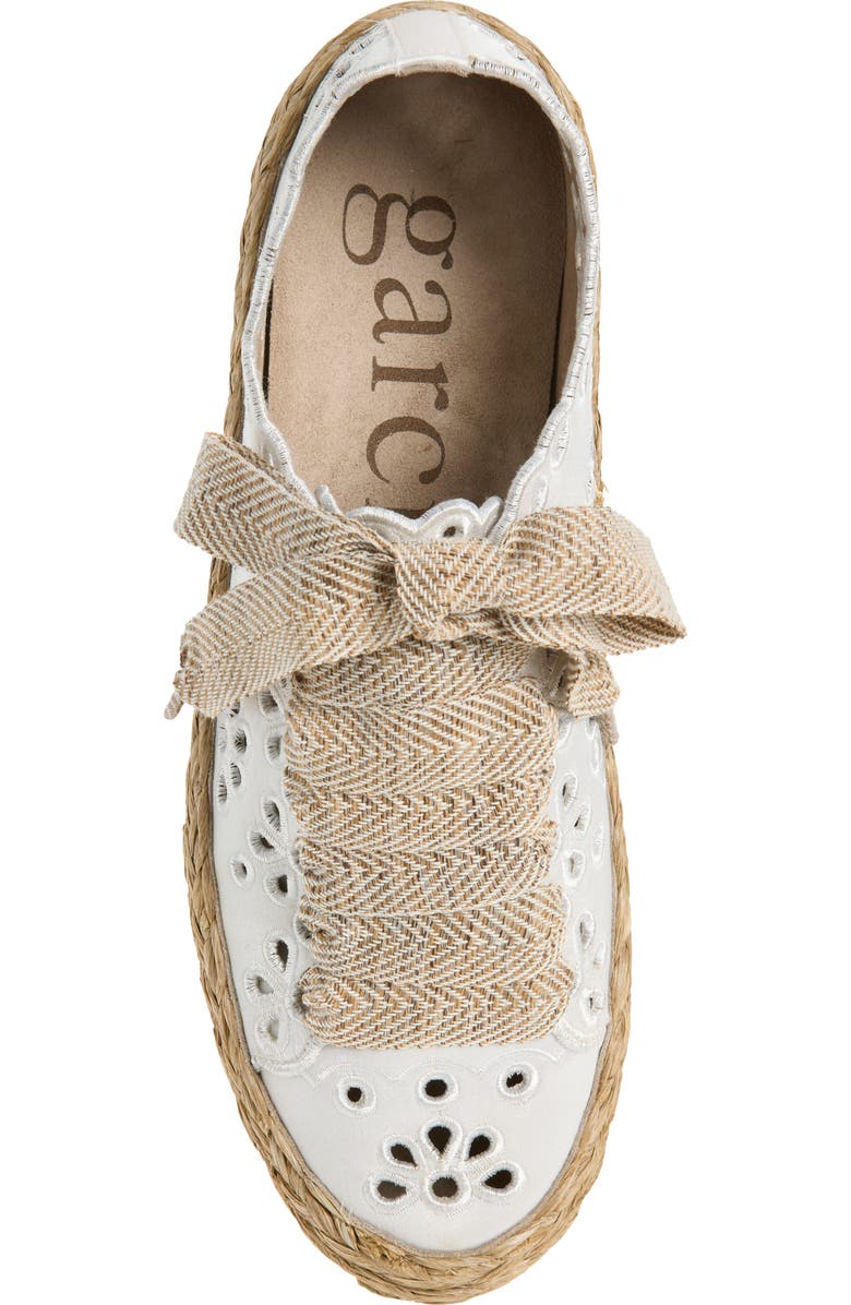 Pedro Garcia Pascal Embroidered Eyelet Espadrille, Alternate, color, Meringue