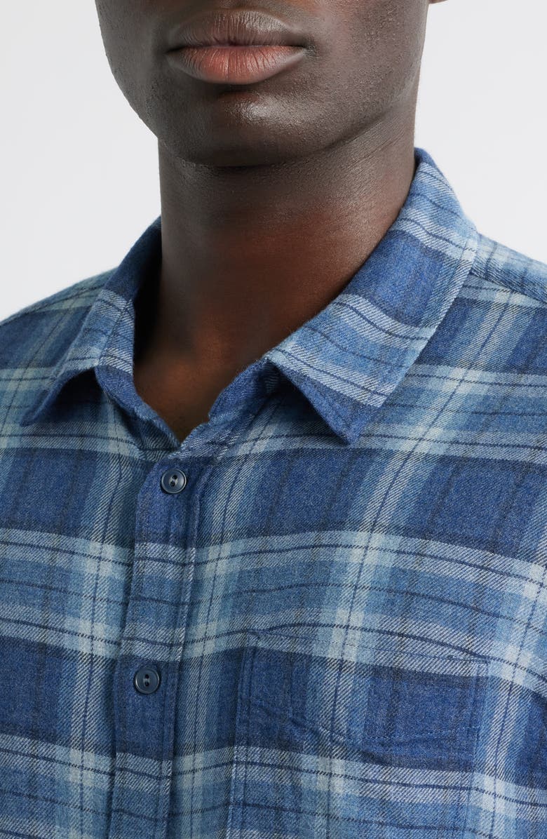 Rails Lennox Relaxed Fit Plaid Button-Up Shirt, Alternate, color, Inkwell Melange