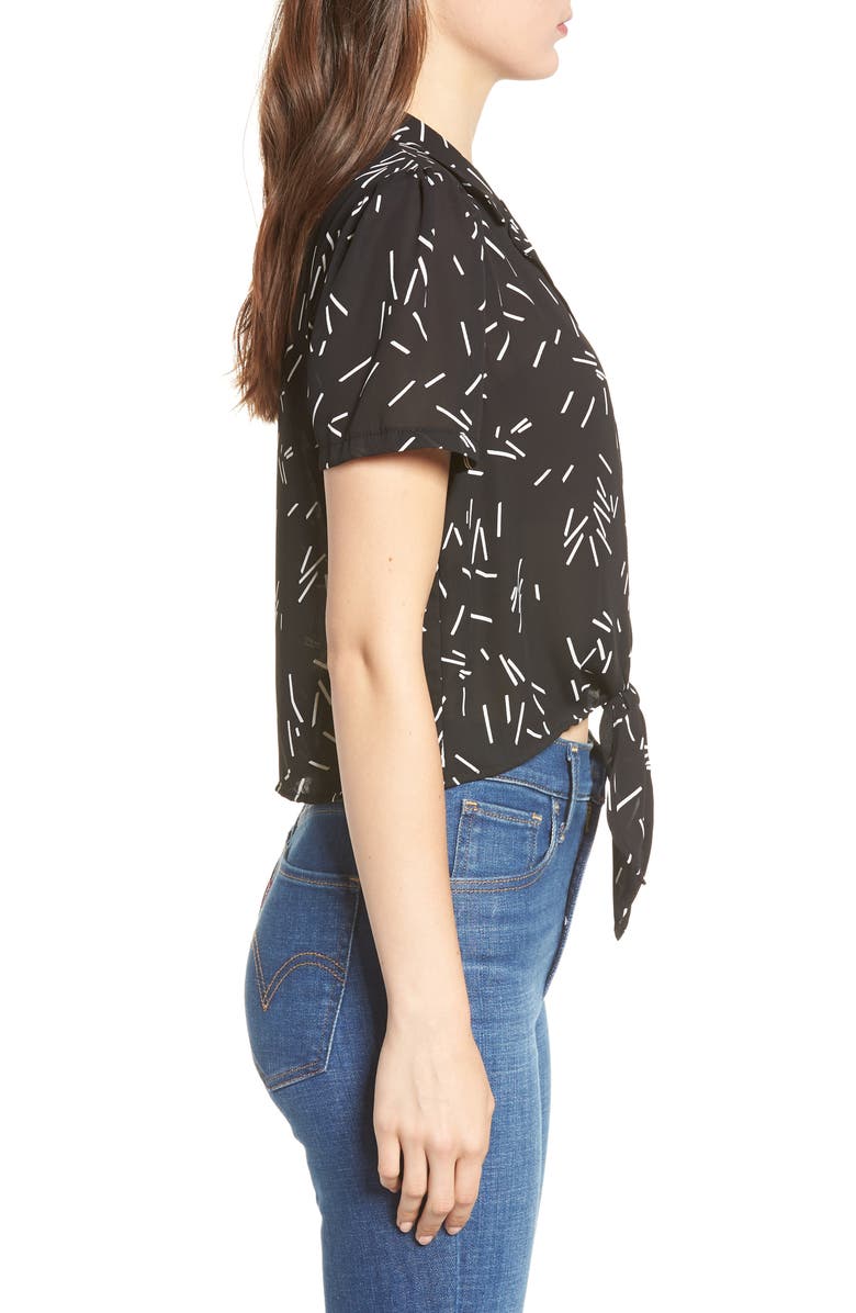 All in Favor Tie Front Camp Shirt, Alternate, color,