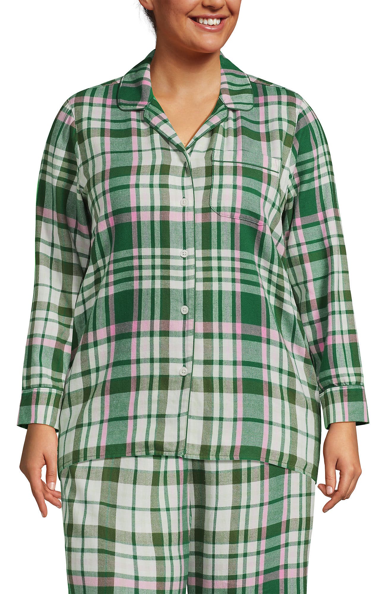 Light Emerald/Pink Plaid