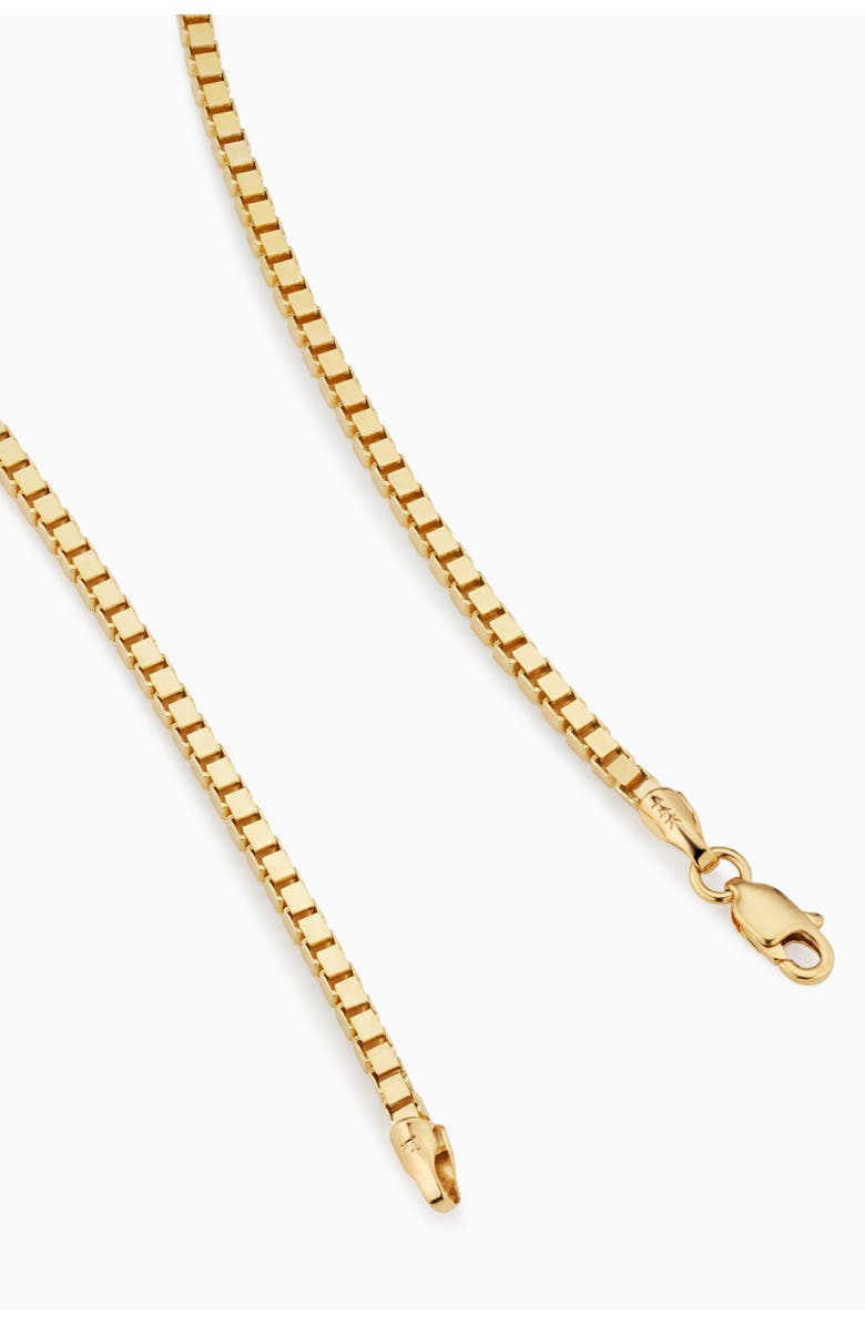 Oradina 14K Gold Bodega Box Bracelet, Alternate, color, Yellow Gold