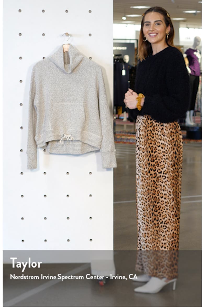 Bouclé Funnel Neck Sweatshirt video