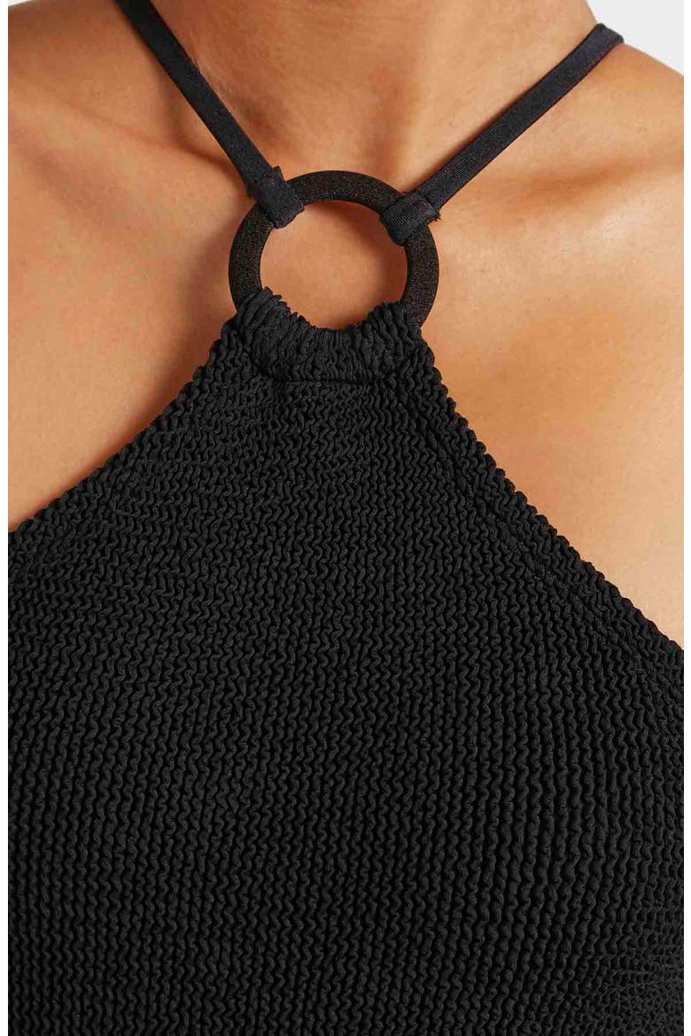 Jasmine O-Ring One-Piece Swimsuit, Alternate, color, BLACK