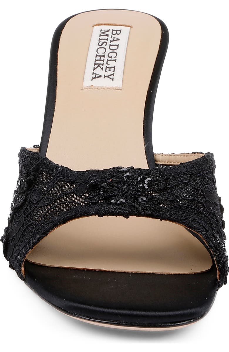 Badgley Mischka Collection Draya Sandal, Alternate, color, Black Satin
