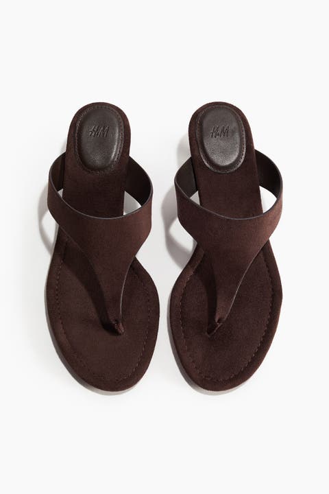 Kitten-heeled Sandals