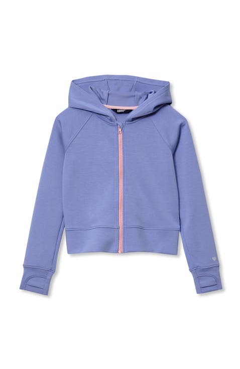Girls Active Zip Up Hoodie
