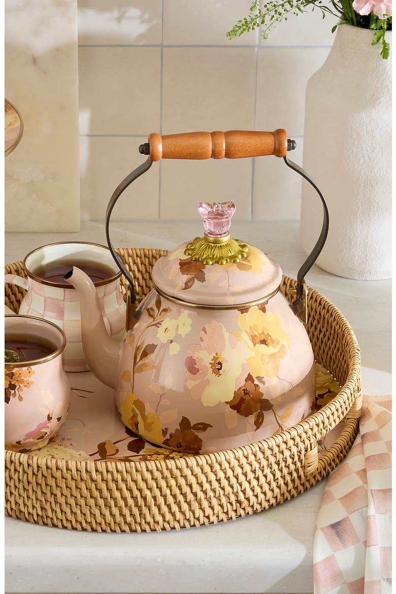 Wild Rose Mauve 2-Quart Tea Kettle, Alternate, color, MAUVE