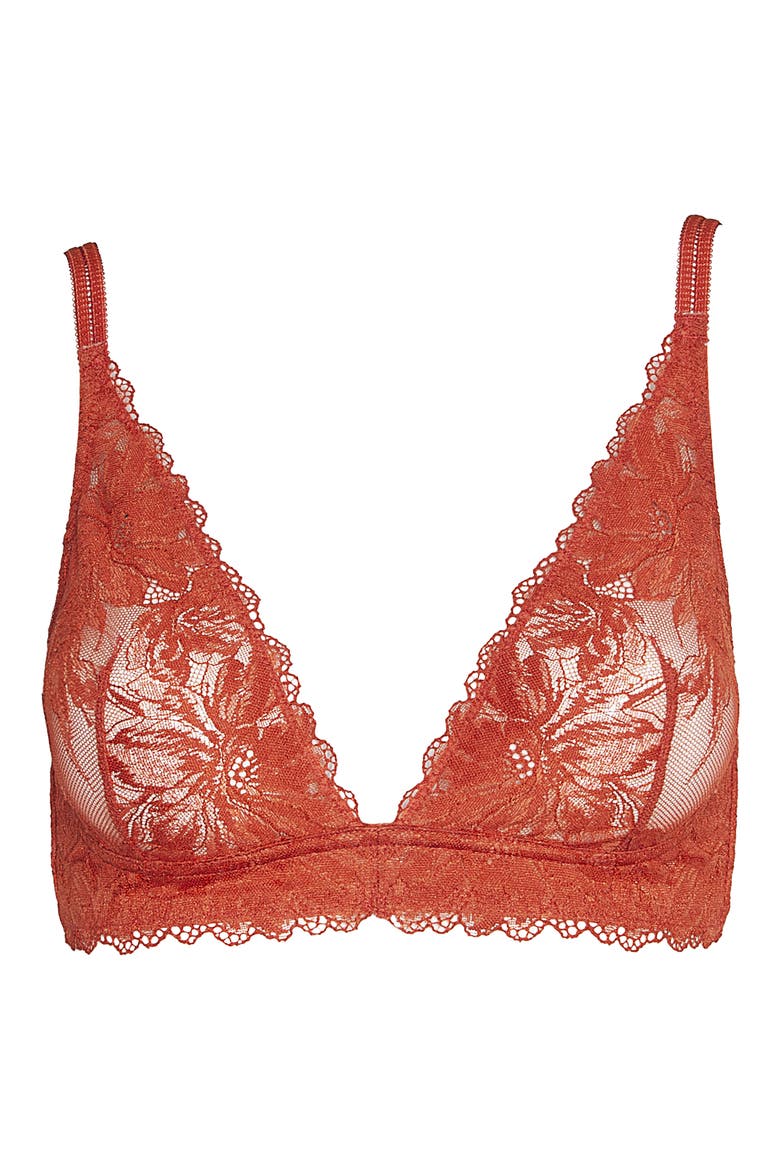 Brandy Wireless Bra, Alternate, color, BRICK