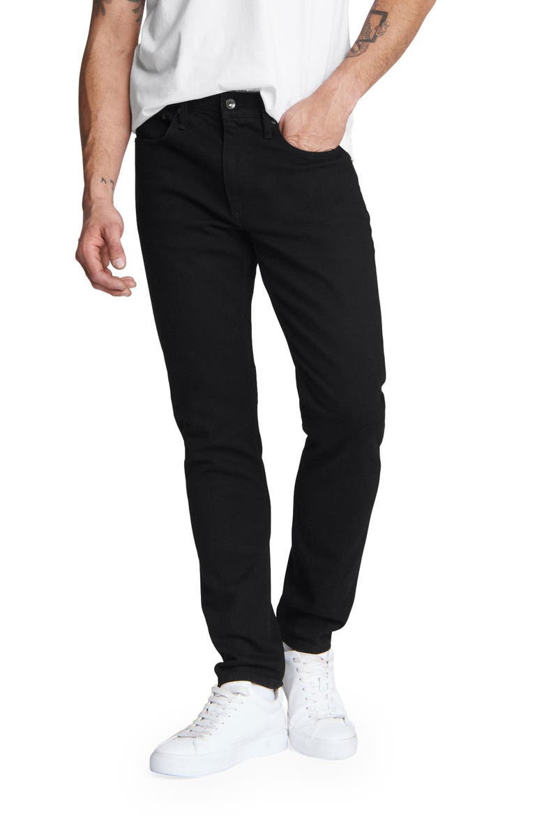 Fit 2 Authentic Stretch Slim Jeans, Main, color, BLACK
