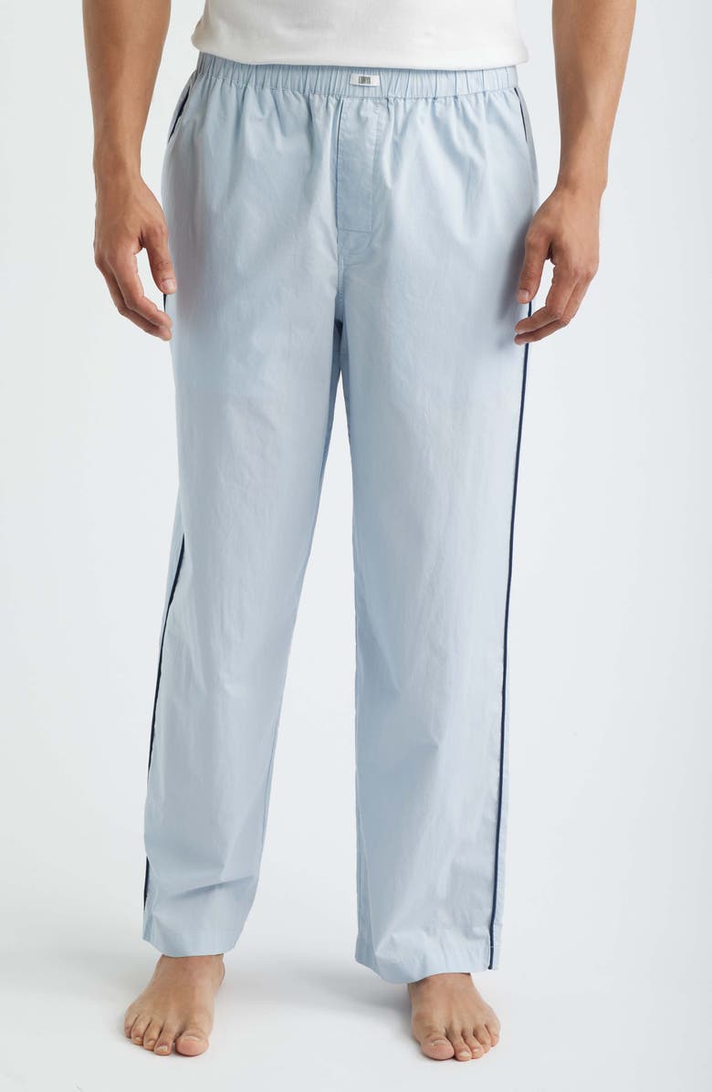 Lunya Piped Airy Cotton Pajama Pants, Main, color,