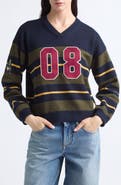 Sea NY Mina Stripe Novelty Cotton & Cashmere Sweater