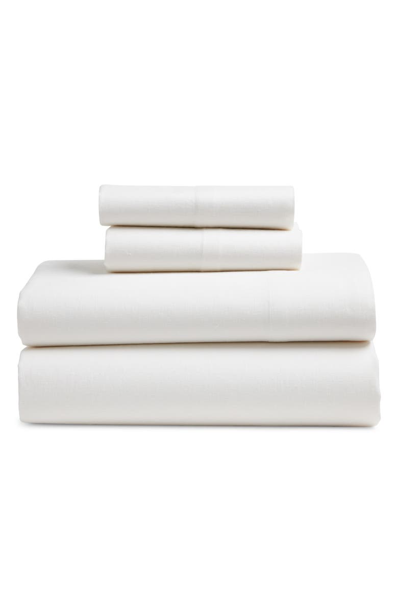 Nordstrom Cotton & Linen Sheet Set, Alternate, color, 