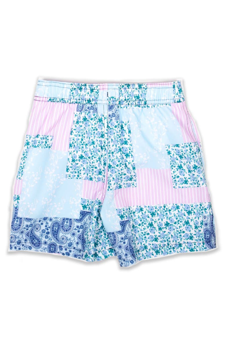 Shade Critters KIds' Floral Patch Swim Trunks, Alternate, color,