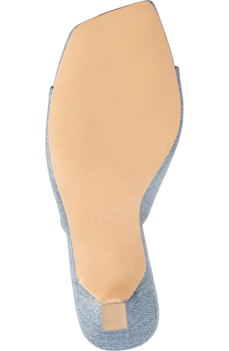 NEW YORK AND COMPANY Delara Croc Embossed Heeled Sandal, Alternate, color, Blue