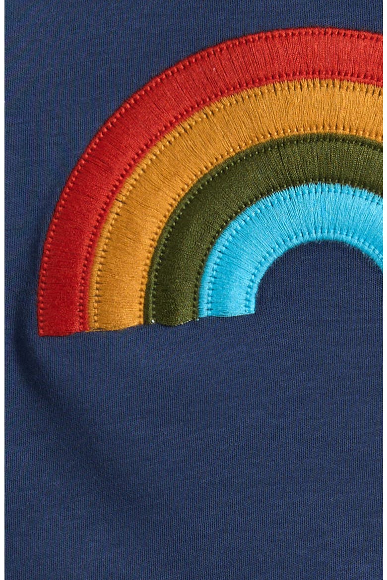 Kids' Rainbow Cotton T-Shirt, Alternate, color, BLUE