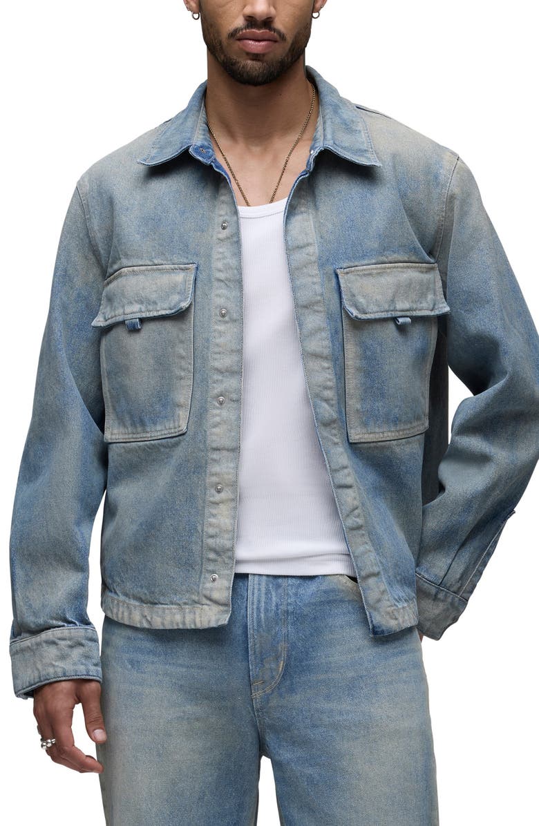 Hudson Jeans Denim Shirt Jacket, Main, color, 