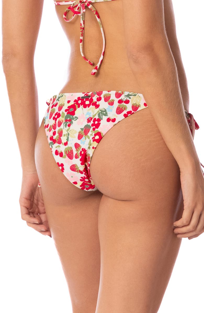 Maaji Sunning Reversible Bikini Bottoms, Alternate, color, Open White