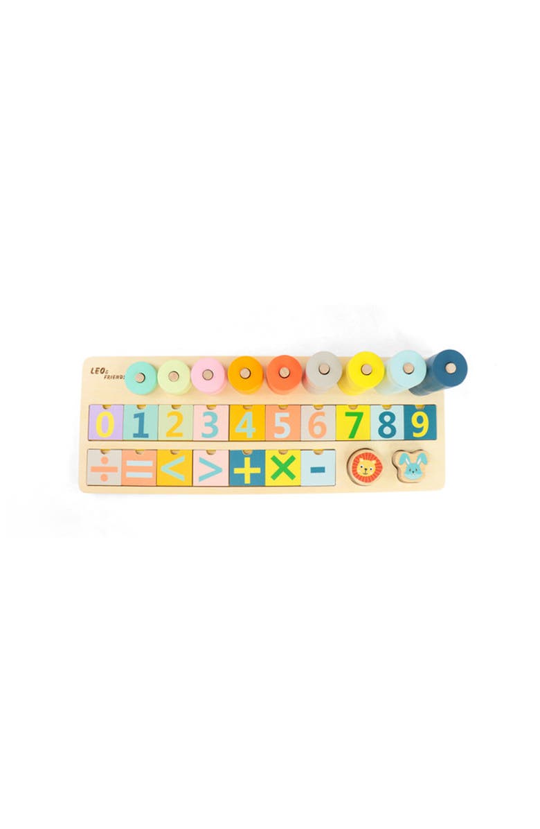 Leo & Friends Shape and Number Sorter, Shape and Number Counting Puzzle for Children, Alternate, color, Yellow