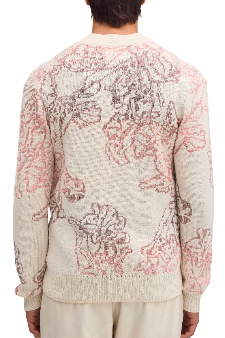 Viggo 60044 Recycled Cotton Blend Cardigan, Alternate, color, IVORY