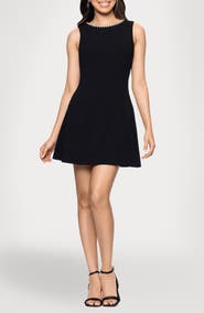 Blondie Nites Rhinestone Heart Minidress