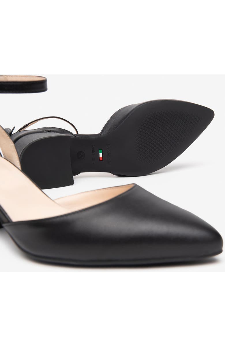 NeroGiardini Ankle Strap Pump, Alternate, color, Black
