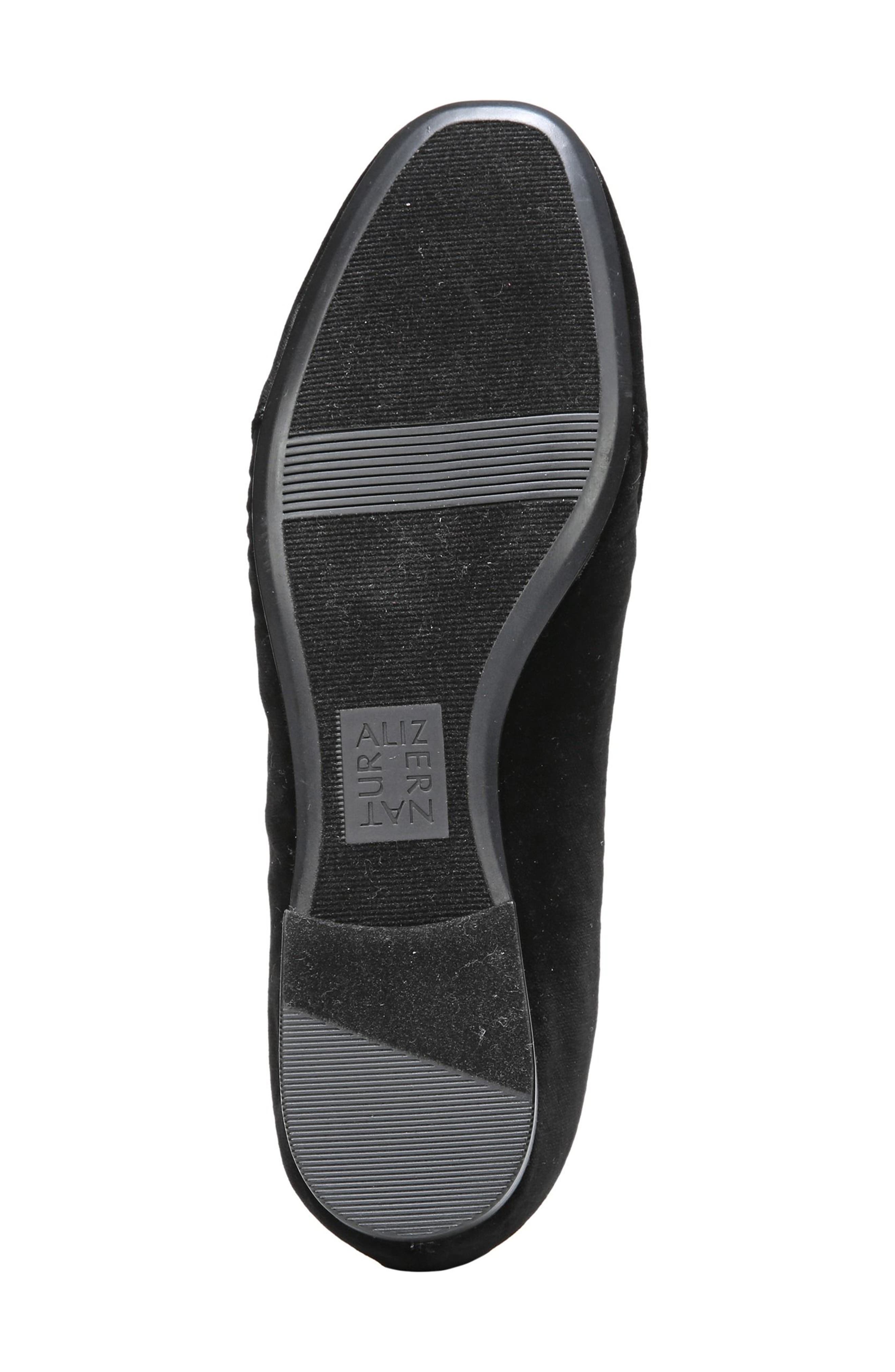 Emiline Flat Loafer, Alternate, color, BLACK VELVET