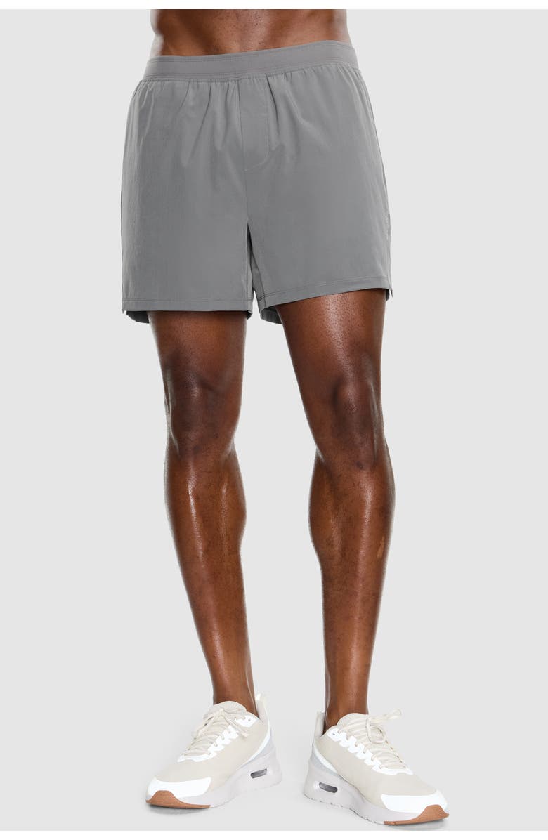 Peloton Rib Panel Active Short, Main, color, Fossil Gray
