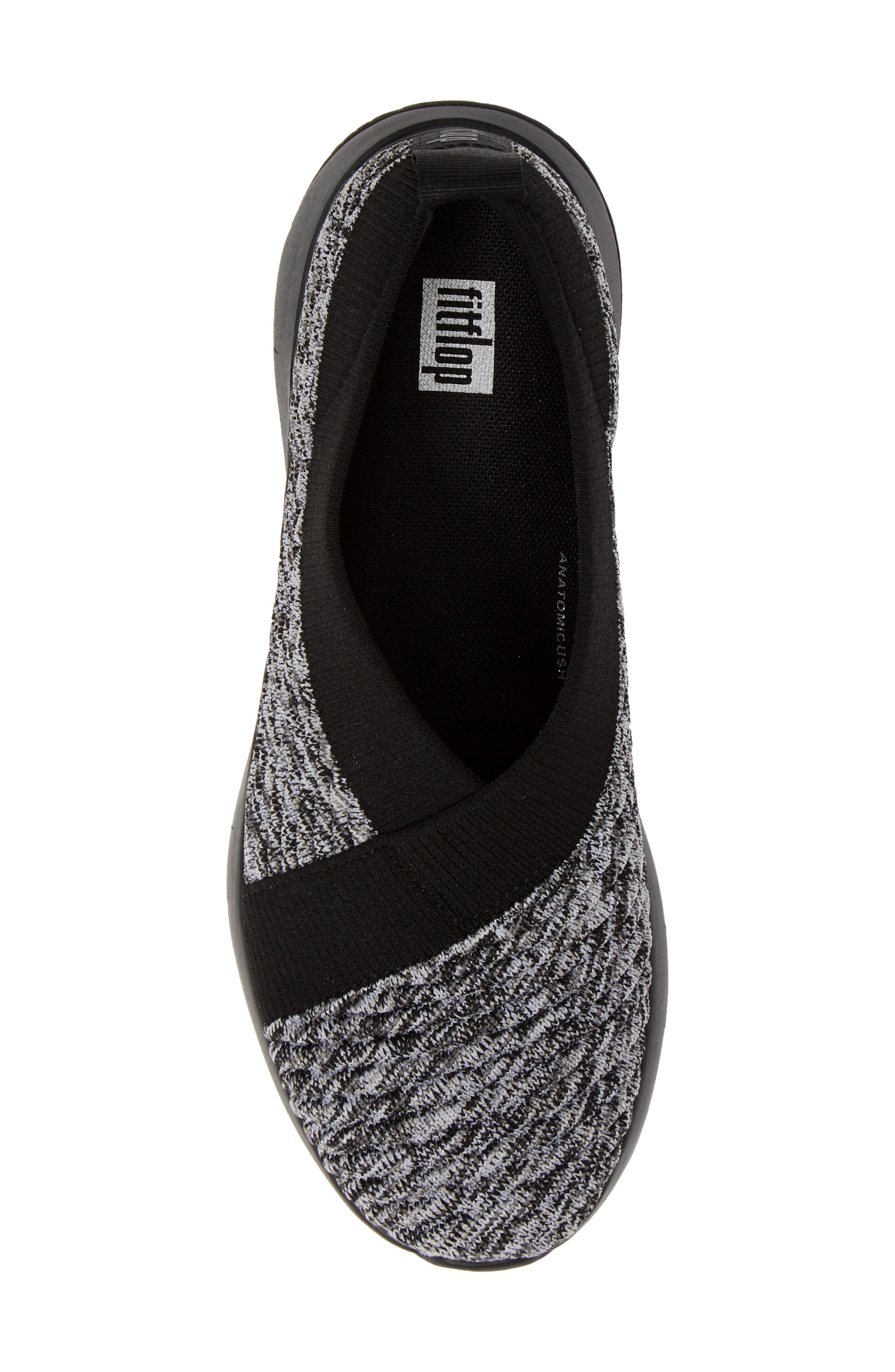 Artknit(TM) Ballet Flat, Alternate, color, BLACK MIX FABRIC