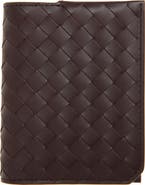 Bottega Veneta Piccolo Intrecciato Leather Bifold Wallet