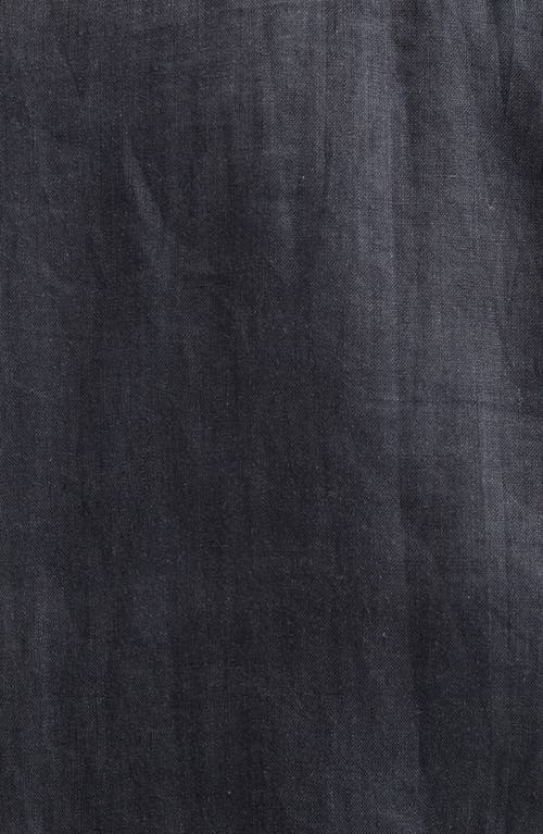 Endless Joy In The Pines Border French Linen Blouson Jacket In Bronze/black