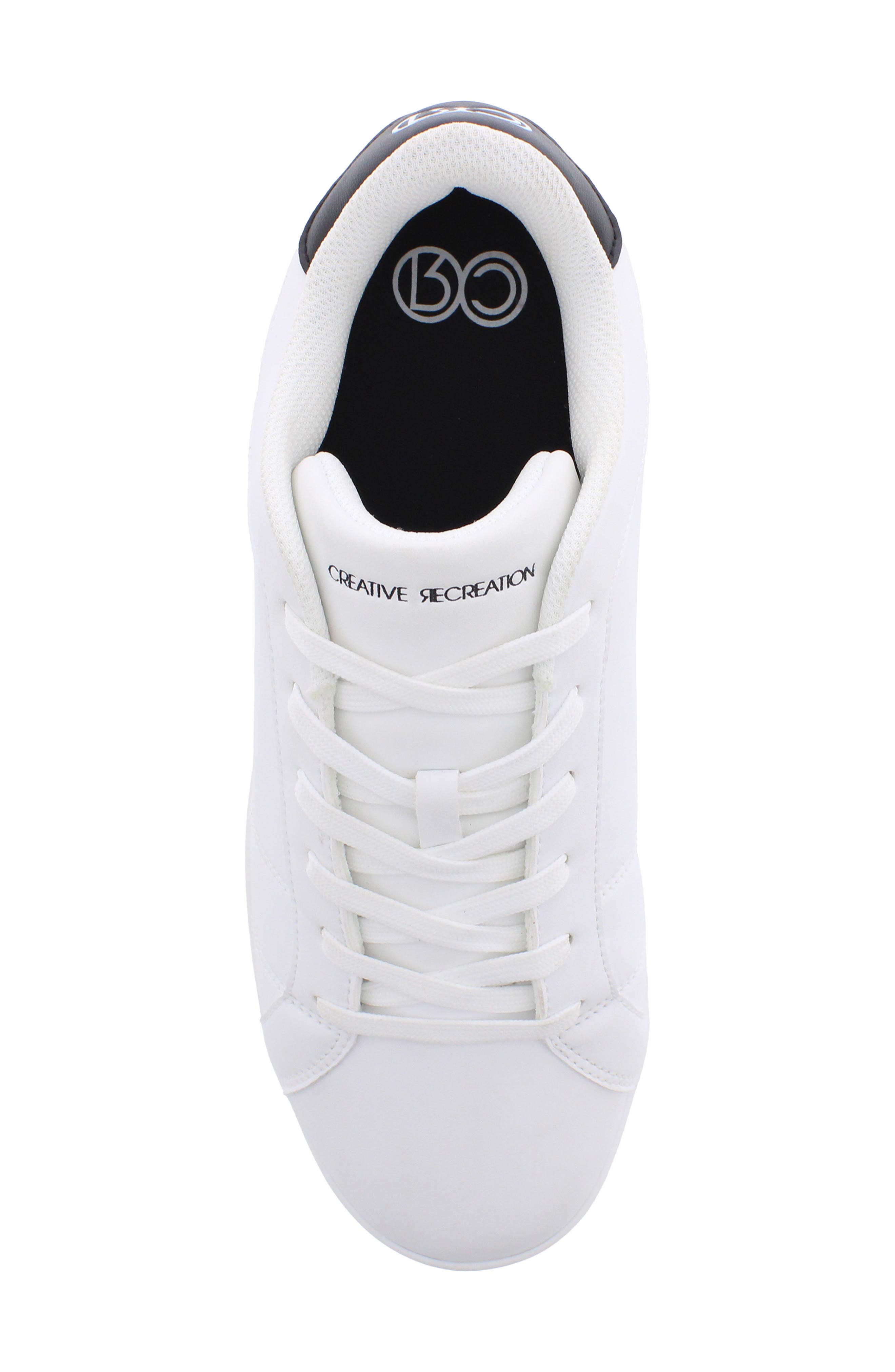 Memory Westdrift Faux Leather Sneaker, Alternate, color, WHITE/BLACK