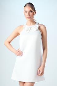 Coast Sequin Bow Shift Bridal Mini Dress