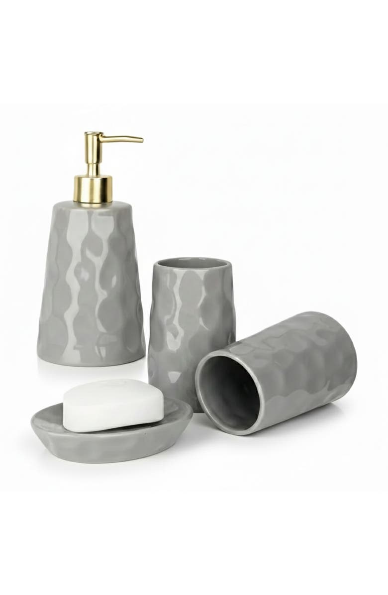 Bosilunlife Bring Nature Inside Liquid Bathroom Set Recycled Eco-Clay, Main, color, Grey