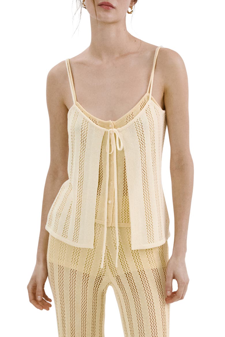 Layered Knit Camisole, Main, color, PASTEL YELLOW