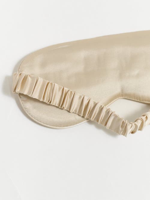 Lost Pattern Nyc Silk Sleep Eye Mask In Neutral