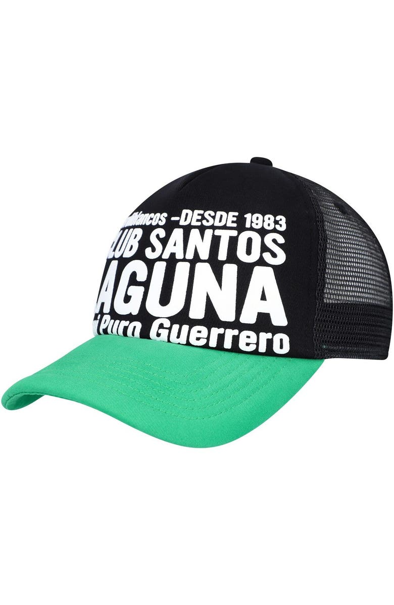 FAN INK Men's Black Santos FC Club Gold Adjustable Hat, Alternate, color, Black