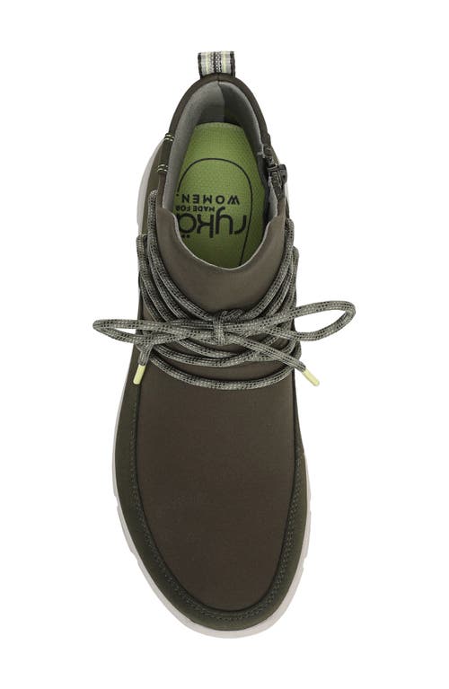 Ryka Rykä Charisma Water Repellent Ankle Bootie In Green