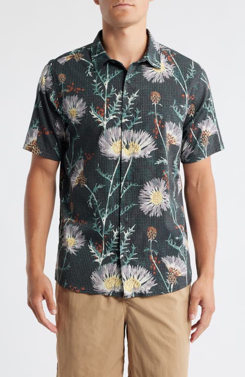 Bless Up Short Sleeve Button-Up Shirt