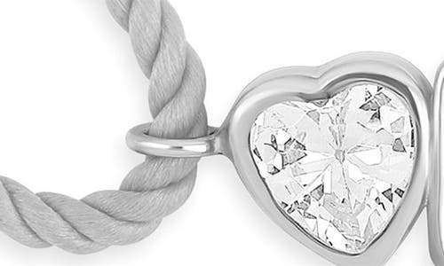Shymi Cubic Zirconia Corded Slider Bracelet
