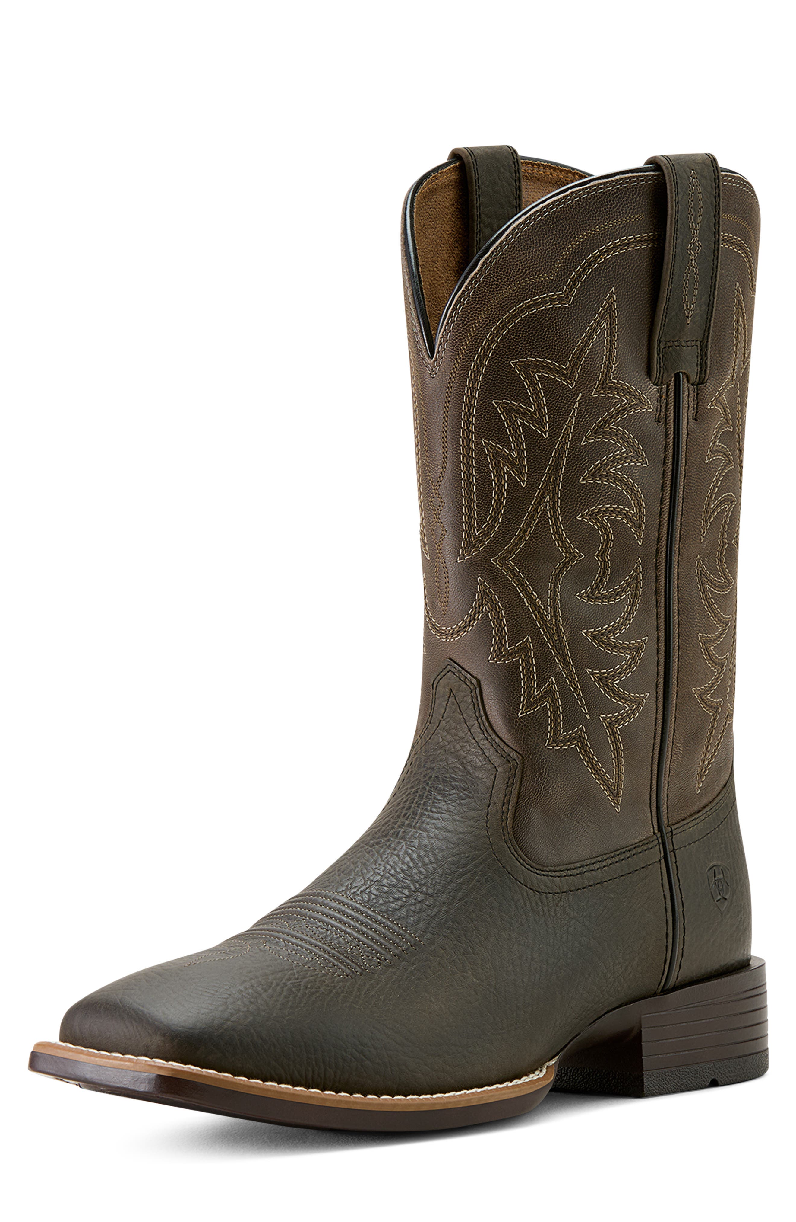 Ariat Ryden Ultra Wide Square Toe Cowboy Boot, Alternate, color, Smokey Brown