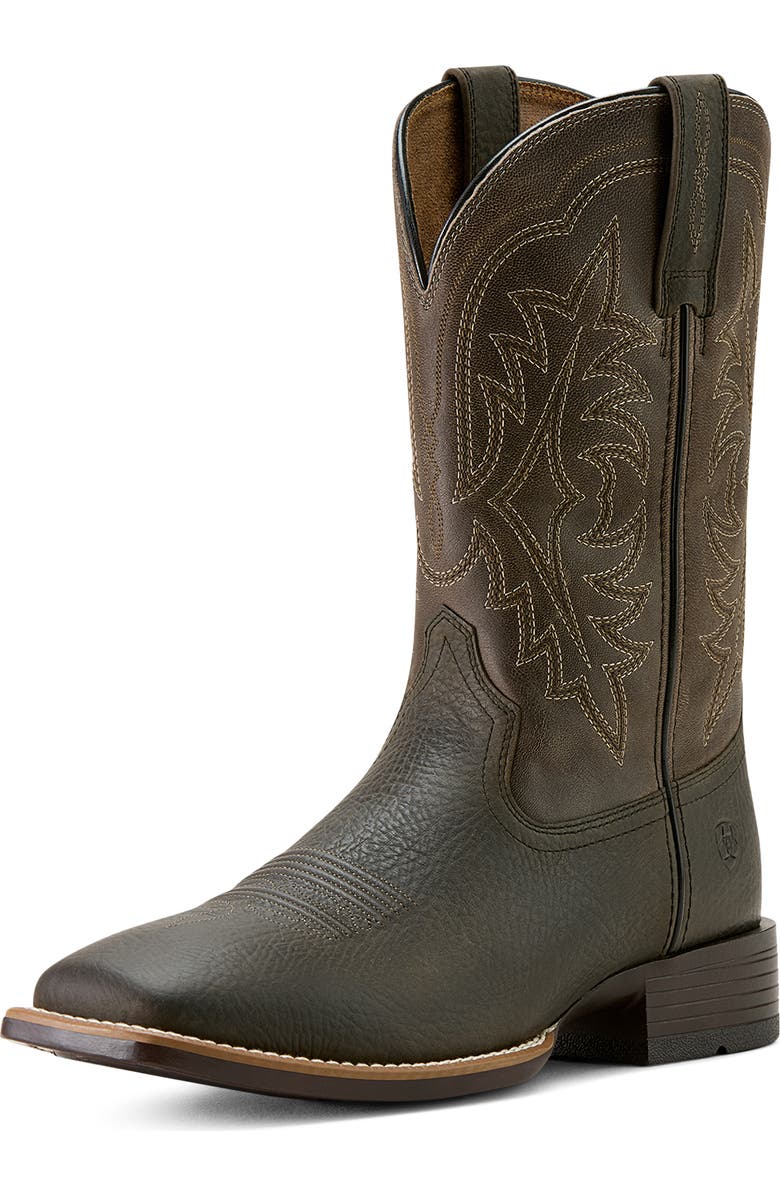 Ariat Ryden Ultra Wide Square Toe Cowboy Boot, Alternate, color, Smokey Brown