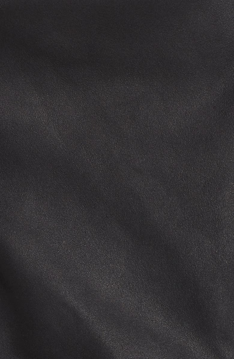 LAMARQUE Asymmetrical Zip Front Leather Cascade Jacket, Alternate, color,