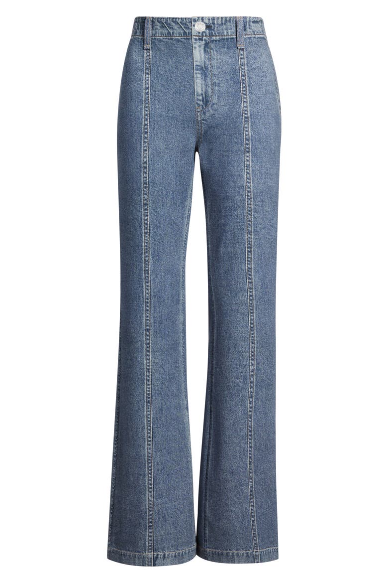 rb Miramar Olivia High Waist Wide Leg Ponte Pants, Alternate, color, BLUE