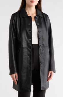 BLANKNYC Faux Leather Trench Coat