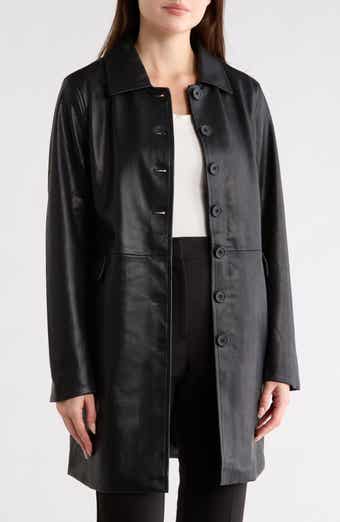 BLANKNYC Faux Leather Trench Coat