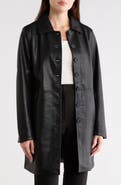 BLANKNYC Faux Leather Trench Coat