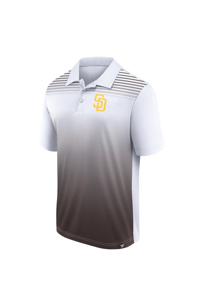 Men's Fanatics Branded White/Brown San Diego Padres Sandlot Game Polo, Alternate, color, White