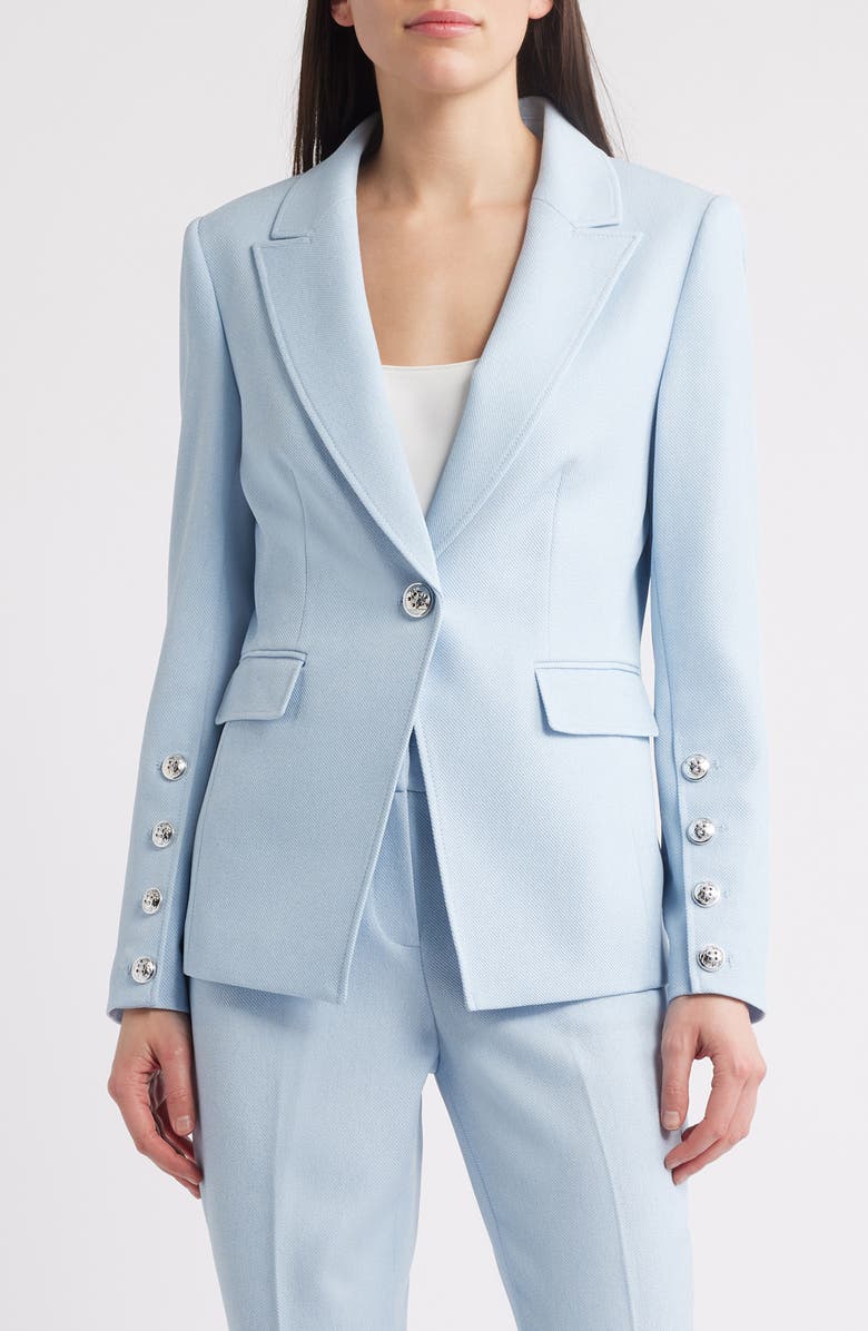 Tahari ASL One-Button Blazer, Main, color, 