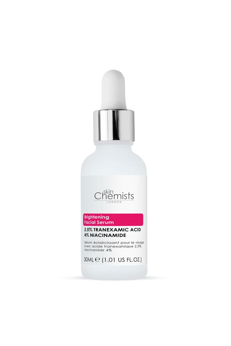 Brightening Tranexamic Acid 2.5%, Niacinamide 4% Facial Serum 30ml, Alternate, color, White