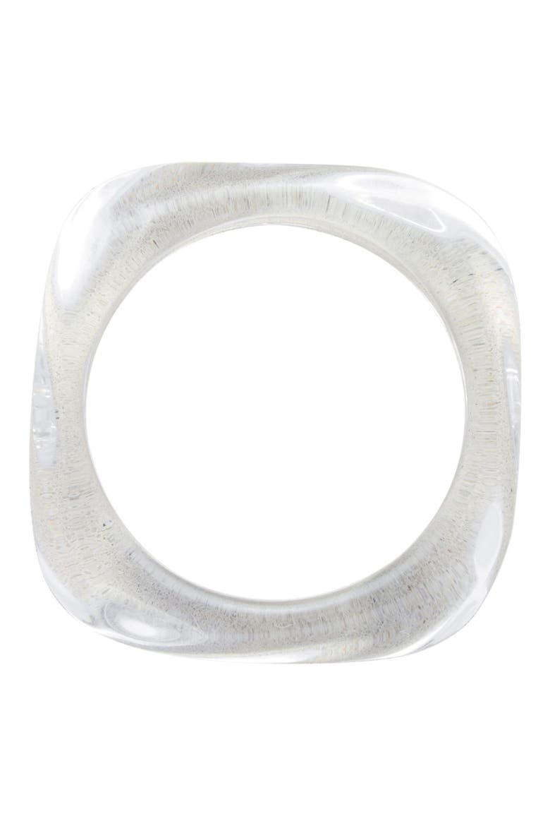 Lucite® Bangle, Alternate, color, CLEAR